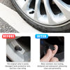 Picture of Ziciner 20 PCS Tire Valve Stem Caps, Plastic Car Tyre Valve Cap with O Rubber Seal, Dustproof Airtight Seal Wheel Stem Covers, Universal Accessories for Cars, SUVs, Bicycles,Trucks (Black)