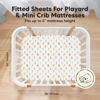 Picture of Pack and Play Sheets Fitted, 2-Pack Mini Crib Sheets - Pack N Play Sheets, Fitted Crib Sheet for Pack and Play Mattress, Playard Baby Crib Sheets, Crib Sheets Neutral for Boys, Girls (Construction)