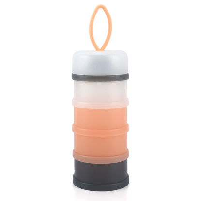 Picture of Accmor Baby Formula Dispenser On The Go, Stackable Formula Dispenser Formula Container to Go, Non-Spill Portable Milk Powder Kids Snack Storage Container, BPA Free