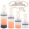 Picture of Accmor Baby Formula Dispenser On The Go, Stackable Formula Dispenser Formula Container to Go, Non-Spill Portable Milk Powder Kids Snack Storage Container, BPA Free