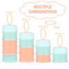 Picture of Accmor Baby Formula Dispenser On The Go, Stackable Formula Dispenser for Travel Formula Container to Go, Non-Spill Milk Powder Baby Kids Snack Storage Container, BPA Free, 2 Packs
