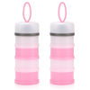 Picture of Accmor 2 Pack Baby Formula Dispenser On The Go, Stackable Formula Dispenser Formula Container to Go, Non-Spill Portable Milk Powder Kids Snack Storage Container, BPA Free
