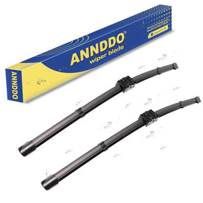 Picture of ANRDDO Wipers Factory Replacement For BMW 3-Series 2-Door E92 E93 328i 328i xDrive 328xi 335i 335i xDrive 335xi M3 Original Equipment Windshield Wiper Blades Set -24"+17.5" Side Lock (Set of 2)