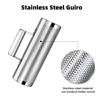 Picture of Soulmate Guiro Instrument with Scraper Stainless Steel Guiro Shaker Musical Instruments Guiro Set 3"8" & 6"12" Latin Percussion Instrument Musical Training Tool