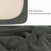 Picture of NTBAY 2 Pack 100% Brushed Microfiber Fitted Crib Sheet, Super Soft and Cozy 28x52 Crib Sheet for Standard Crib and Toddler Mattresses, Boys, Girls, Unisex, Dark Grey, 28x52 Inches