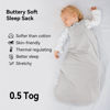 Picture of BubblePanda Rayon Made from Bamboo Sleep Sack 12-18 Months 0.5 Tog Soft Lightweight Toddler Sleep Sack 1t for Babies 2-Way Zipper Wearable Blanket Baby 12 Months