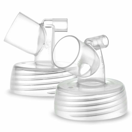 Picture of Maymom Widemouth Connector 2pc Compatible w Spectra S1 Spectra S2 Pump; Compatible with Medela PersonalFit Shield, Pumpin Pal Shield, Lansinoh Flange, Maymom MyFit Shields, MyFit Crater Shield