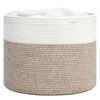 Picture of Goodpick Woven Rope Basket 15.8 x 13.8 inches, Toy Storage Basket for Organizing, Blanket Basket Living Room, Cloth Basket Storage Bin for Playroom, Shoe Basket Organizer