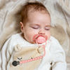 Picture of Pacifier Clip for Boys Girls - MORIBOX Paci Clip Soothe Baby Binky Holder for Shower Birthday Gift 2 Pack