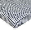 Picture of American Baby Company Fitted Mini Crib Sheet 24" x 38", Soft Breathable Neutral 100% Cotton Jersey Portable Sheet, Navy Fun Stripe, for Boys and Girls, Fits Most Pack N Play and Mini Crib Mattresses