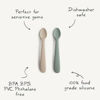 Picture of mushie Silicone Baby Feeding Spoons | 2 Pack (Daffodil)