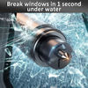 Picture of smosun Safehammer - 2024 Upgraded Safe Hammer Glass Breaker Under Water, Car Hammer Seatbelt Cutter Window Breaker Emergency Escape Tool,Free Antiskid, Safehammer Glass Breaker for New Cars (2PCS)