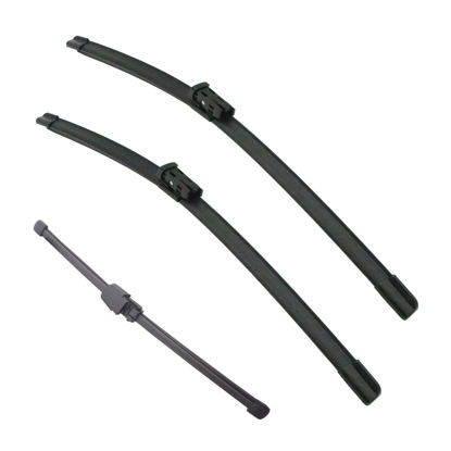 Picture of Replacement for Volkswagen Atlas 2018 2019 2020 2021 2022 Silent Wipers -FAPIUO Front Windshield Wipers 26"+22"+12" Blade Set (3 Pack) TOP LOCK