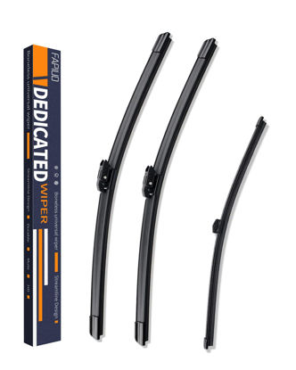 Picture of Replacement for BMW X2 2018-2022,BMW X2 F39 2018-2022 Silent Wipers -FAPIUO Front Windshield Wipers 24"+20"+13" Blade Set (3 Pack)