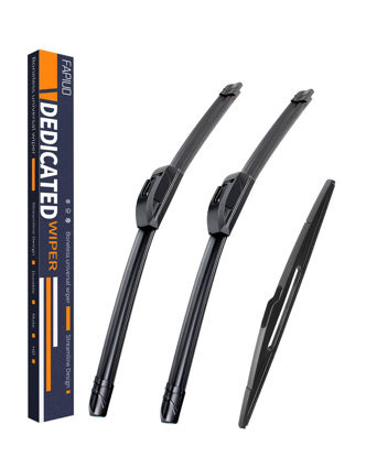 Picture of Replacement for Nissan Quest 2004-2009 Silent Wipers -FAPIUO Front and Rear Windshield Wipers 26"/18"+14" Full Blade Set (3 Pack)
