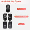 Picture of RUABIBAN for Buick Key Fob Cover with Keychain, Soft TPU Key Case Protection Shell Fit for Buick Encore Enclave Envision
