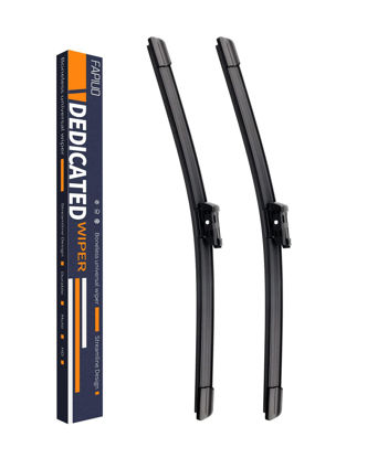 Picture of Replacement for Volkswagen Atlas 2018 2019 2020 2021 2022 Silent Wipers -FAPIUO Front Windshield Wipers 26"+22" Blade Set (2 Pack）