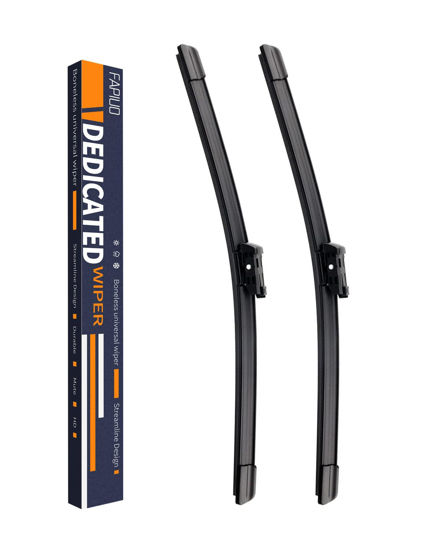 Picture of Replacement for Volkswagen Atlas 2018 2019 2020 2021 2022 Silent Wipers -FAPIUO Front Windshield Wipers 26"+22" Blade Set (2 Pack）