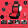 Picture of CAR PASS Car Seat Covers Front Seats Only, 3D Air Mesh Car Seat Cover with 5mm Composite Sponge Inside,Airbag Compatible Universal Fit for SUV,Vans,sedans, Trucks, Automotive Interior Covers(Black Red