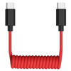Picture of USB C to USB C Microphone Cable for RODE VideoMic Go II /Wireless Go II , DJI Mic 1/2, SC16/SC22 USB C Cable, Audio Coiled Cord Mic Cable for DJI Pocket 3 / Action 2/3 / 4 Camera (NOT for Charging)