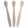 Picture of WeeSprout Silicone Baby Spoons - First Stage Infant Feeding Utensils With Soft-Tip, Bendable Kitchenware for Parent & Self-Feeding, Ultra-Durable, Dishwasher Safe, Travel Case, Set of 3