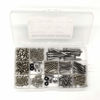 Picture of Vencetmat Guitar Screws Kit, Guitar Hardware Luthier Parts-kit for Tele/Strat/SQ,Switch,Tuner,Machine Head, Neck Plate,Pickguard,Guitar Strap End Pins,Pickup,Bridge,Guitar DIY Kit(Metric, Chrome)