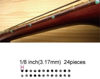 Picture of Inlay Sticker Fret Markers for Guitars & Bass - 1/8" Small Side Marker Dots - Abalone Green