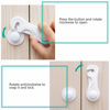Picture of Cabinet Locks - Adoric Life Child Safety Locks 4 Pack - Baby Safety Cabinet Locks - Baby Proofing Cabinet Kitchen System with Strong Adhesive Tape