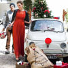 Picture of Angooni Car Reindeer Antlers & Nose Christmas Costume Auto Decoration, Rudolph Reindeer Jingle Bell Added to Holiday Spirit