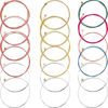 Picture of Bememo 3 Sets of 6 Acoustic Guitar Strings Replacement Steel String Guitar Spare Strings for Beginner Guitarists Performers (1 Brass Set, 1 Copper Set and 1 Multicolor Set)