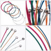 Picture of Bememo 3 Sets of 6 Acoustic Guitar Strings Replacement Steel String Guitar Spare Strings for Beginner Guitarists Performers (1 Brass Set, 1 Copper Set and 1 Multicolor Set)