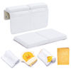 Picture of Bath Kneeler and Elbow Rest Pad, Extra Thick Baby Bath Kneeling Pad and Elbow Pad for Bathtub. Bath Tub Elbow Pad with Infant Toy and Baby Accessories Organizer, Off White Color
