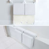 Picture of Bath Kneeler and Elbow Rest Pad, Extra Thick Baby Bath Kneeling Pad and Elbow Pad for Bathtub. Bath Tub Elbow Pad with Infant Toy and Baby Accessories Organizer, Off White Color