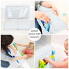 Picture of Bath Kneeler and Elbow Rest Pad, Extra Thick Baby Bath Kneeling Pad and Elbow Pad for Bathtub. Bath Tub Elbow Pad with Infant Toy and Baby Accessories Organizer, Off White Color