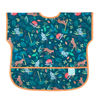 Picture of Bumkins Short Sleeve Bib for Girl or Boy, Toddler and Kids for 1-3 Years, Large Size, Essential Must Have for Junior Children, Eating, Mess Saving Soft Fabric Apron for Play, Jungle