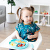 Picture of Bumkins Short Sleeve Bib for Girl or Boy, Toddler and Kids for 1-3 Years, Large Size, Essential Must Have for Junior Children, Eating, Mess Saving Soft Fabric Apron for Play, Jungle