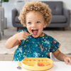 Picture of Bumkins Short Sleeve Bib for Girl or Boy, Toddler and Kids for 1-3 Years, Large Size, Essential Must Have for Junior Children, Eating, Mess Saving Soft Fabric Apron for Play, Jungle