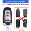 Picture of XIYANG TRADE For Ford Key Fob Cover with Keychain,for Explorer Bronco Escape Edge Expedition Mustang F150 Fusion Ranger Lincoln Soft TPU Full Protection Key Case Shell Remote Key Holder(Red)