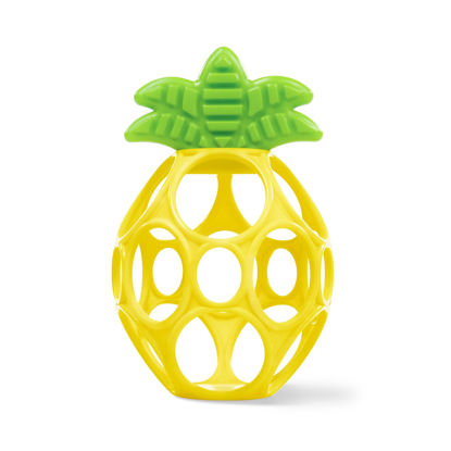 Picture of Bright Starts Oball Easy Grasp Pineapple Teether Toy, Hold My Own Collection, BPA Free, Unisex, Newborn and Up