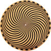 Picture of TazStudio Premium slipmat - Cork Turntable Mat for Better Sound Support on Vinyl LP Record Player - Cork mat Original Art Design - Psychedelic Geometric Storm Art (4mm Thick)-m2