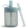 Picture of Moonkie Baby Straw cup | Silicone Toddler Sippy Cup Training Cup with Straw Lid | BPA-Free Drop-Proof Baby Cup | Baby Led Weaning | 6 Months+, 5 oz, 1pack