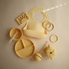 Picture of mushie Silicone Suction Bowl | BPA-Free Non-Slip Design (Daffodil)