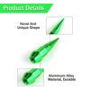 Picture of SINGARO 45mm Spiked Aluminum Stem Valve Caps, 4PCS Dustproof Tire Wheel Stem Caps for Cars, SUVs, Trucks Bicycles and Motorcycles(Green)