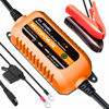 Picture of MOTOPOWER 12V 1000mA Automatic Charger - Battery Maintenance - Maintain Charger and Battery Desulfator with Timer Protection.