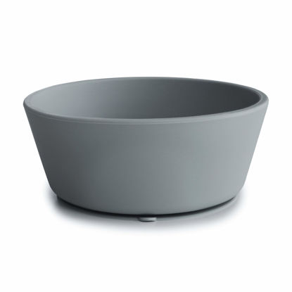 Picture of mushie Silicone Suction Bowl | BPA-Free Non-Slip Design (Stone)