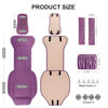 Picture of BEITK 2 Pack Leather Front Car Seat Covers, Universal Sideless Car Seat Protectors with Storage Pocket and Seat Belt Pads, Waterproof Automotive Seat Cover for Cars Trucks SUV(Purple)