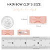 Picture of CÉLLOT 90 pcs Mini Grosgrain Ribbon Bows - Snap Clips for Baby Toddlers Infants' Fine Thin Hair