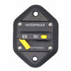 Picture of T Tocas Hi-amp Type III 50A Circuit Breaker with Manual Reset Panel Mount, 12V- 48VDC, Switchable Waterproof