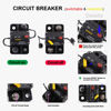 Picture of T Tocas Circuit Breaker 15A AMP E69 for Marine Truck Boat RV Automotive Mid Range Mini T3 Manual Reset Switchable Compact Medium IP66 (15a)
