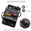 Picture of T Tocas Waterproof 40 Amp Circuit Breaker 12v - 48vdc with Recessed Switch Design for Boat Trolling Motor Marine ATV Trailer Vehicles (40a)